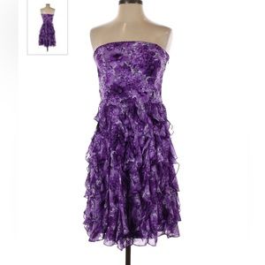 White House Black Market Purple cocktail dress , size 0